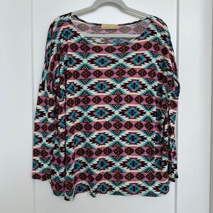 Multicolored Long Sleeve Shirt